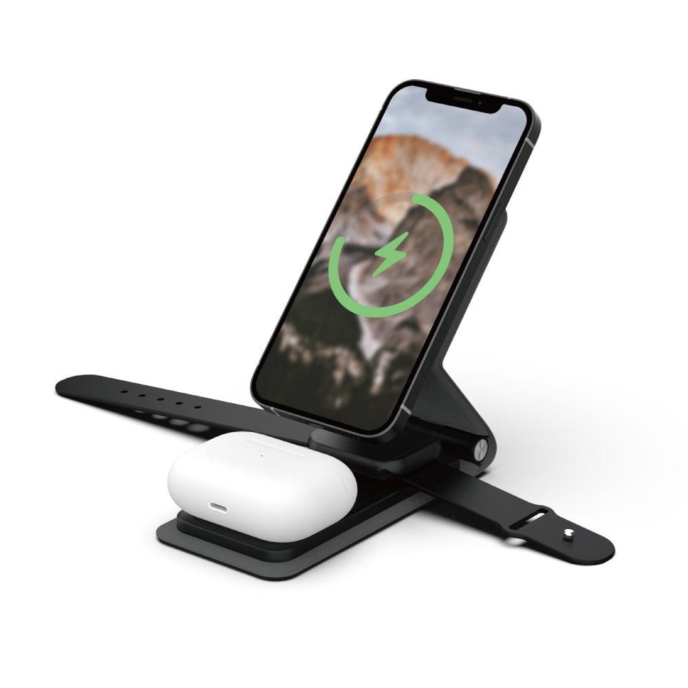 Vinnic品牌 - TRIVOR PLUS 3-In-1 摺疊式 旅行無線充電座