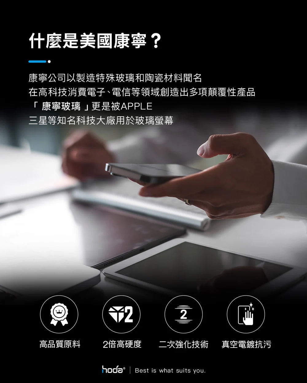 Hoda品牌 - 美國康寧授權高清玻璃保護貼 |iPhone17系列