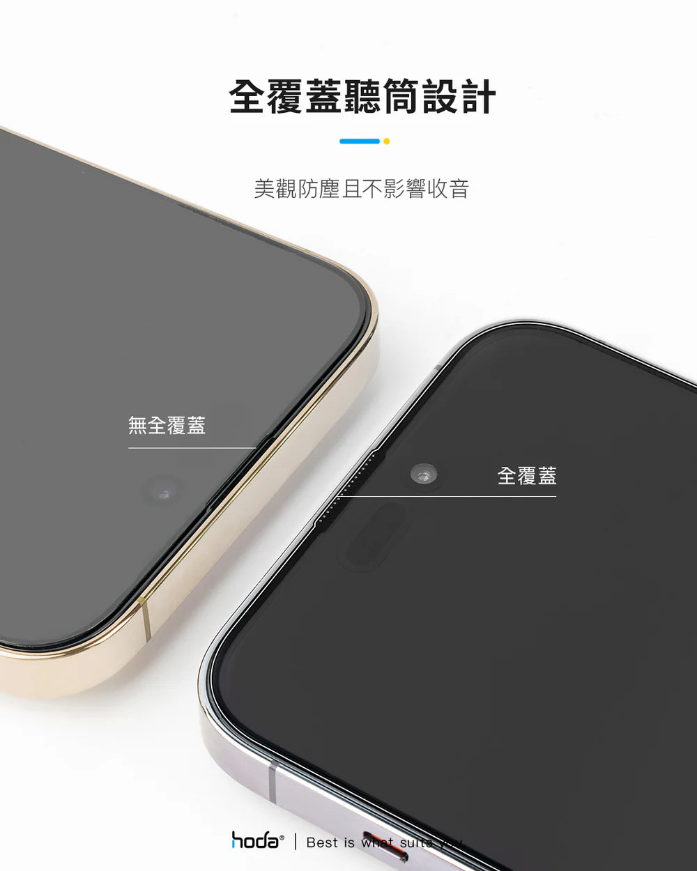 Hoda品牌 - 美國康寧授權高清玻璃保護貼 |iPhone16 Pro