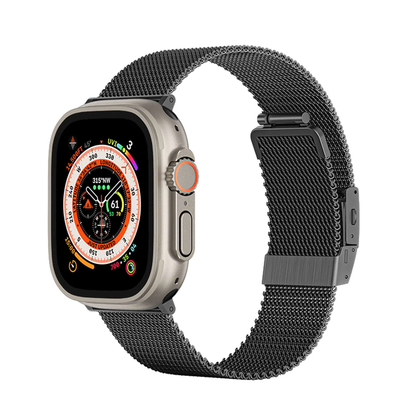 Amazingthing 品牌 -Titan金屬錶帶(黑色)|Apple Watch 42 / 44 /45 / 46 / 49 mm