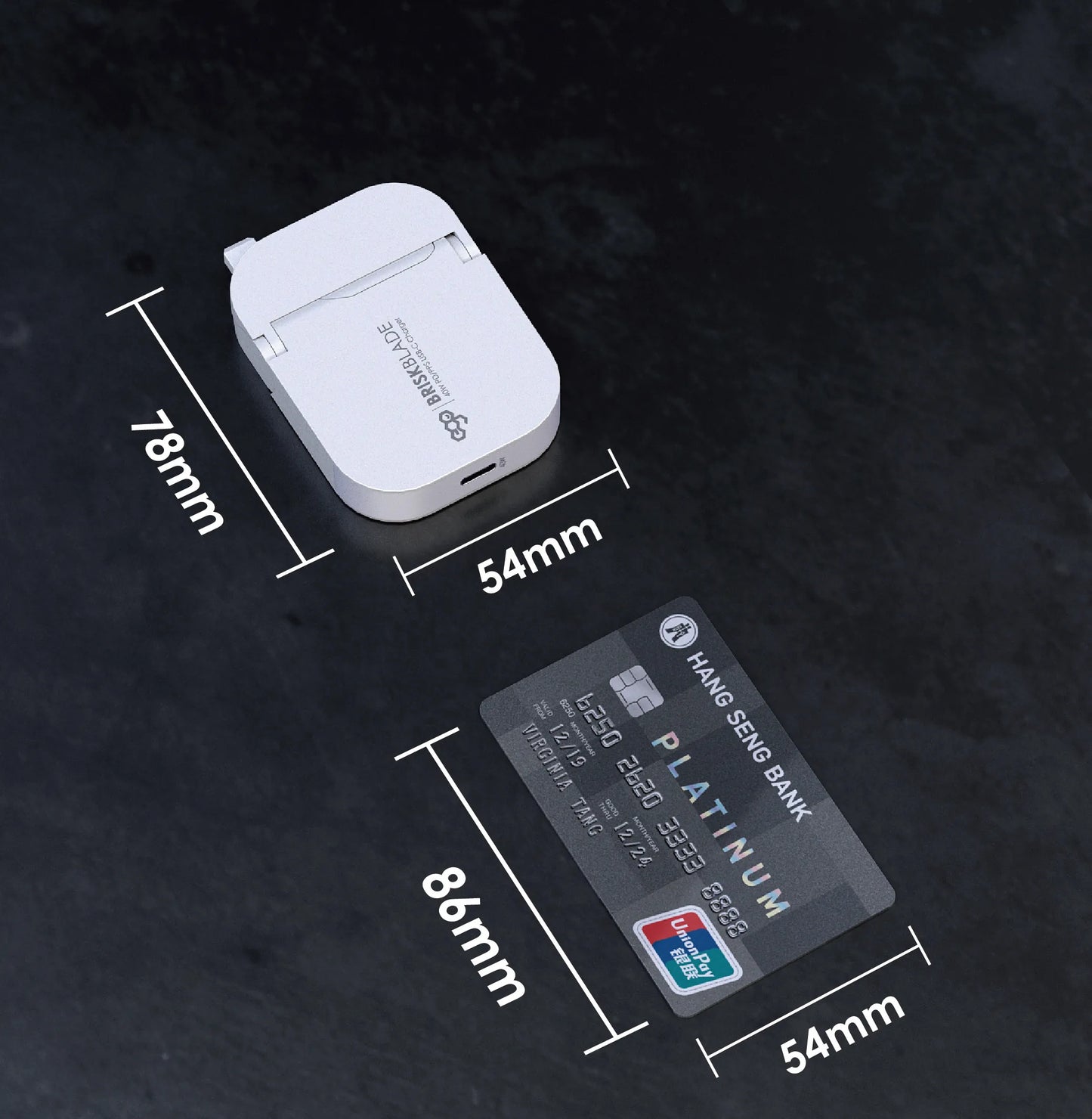EGO品牌 - 40W 刀鋒 Brisk Blade 氮化鎵摺疊充電器(黑色)