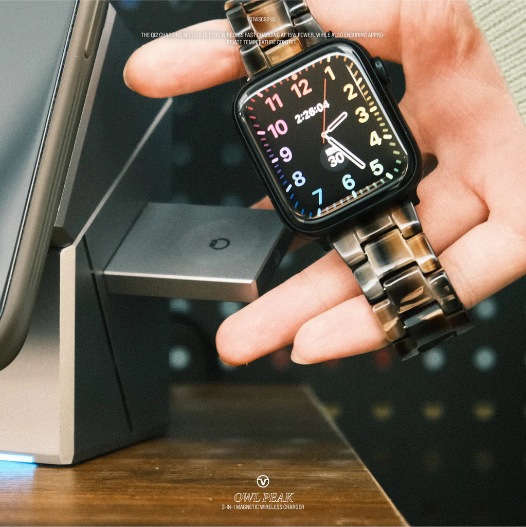 Vinnic品牌 - 三合一 Qi2 無線磁吸充電座