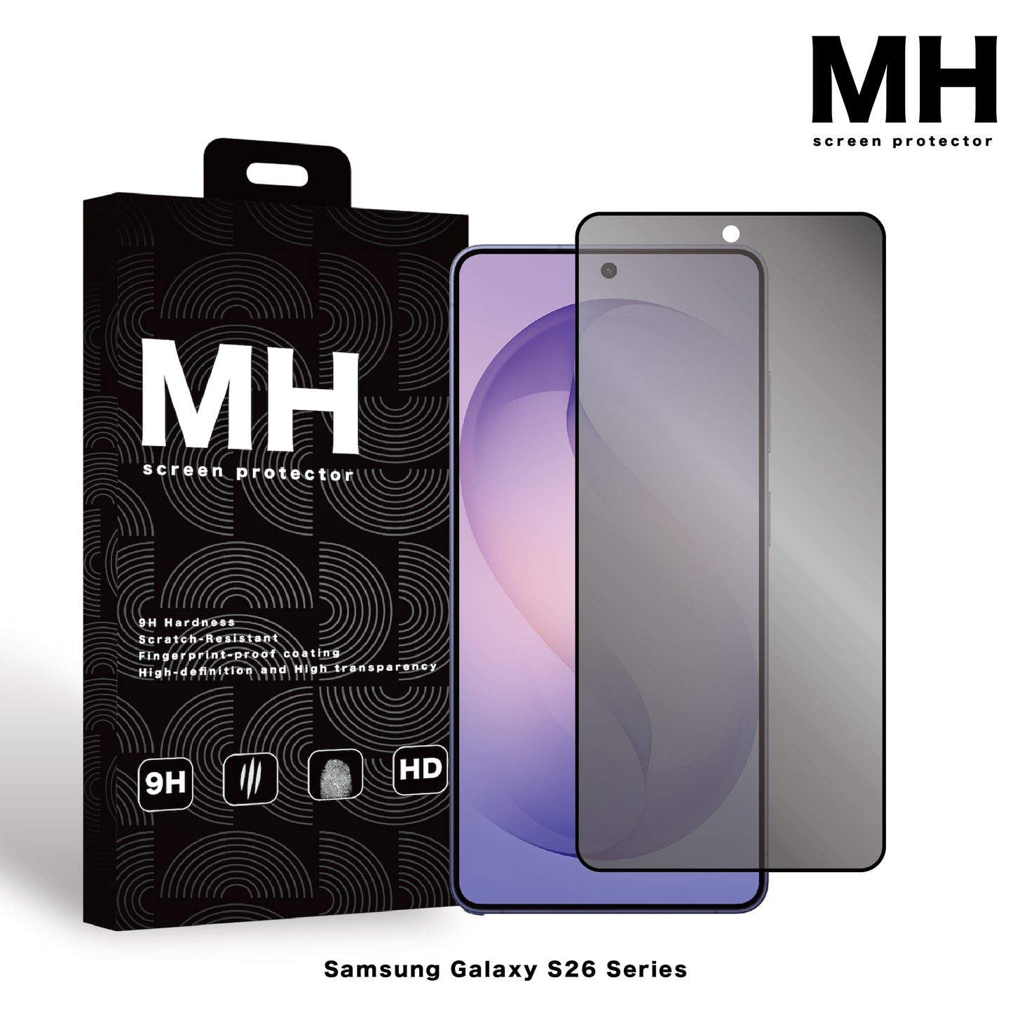 MH品牌 - 電競磨砂防偷窺玻璃保護貼|S26系列