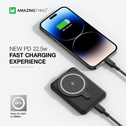 Amazingthing品牌 - Thunder Pro Mag 5000mAh USB-C Magnetic WireIess Power Bank