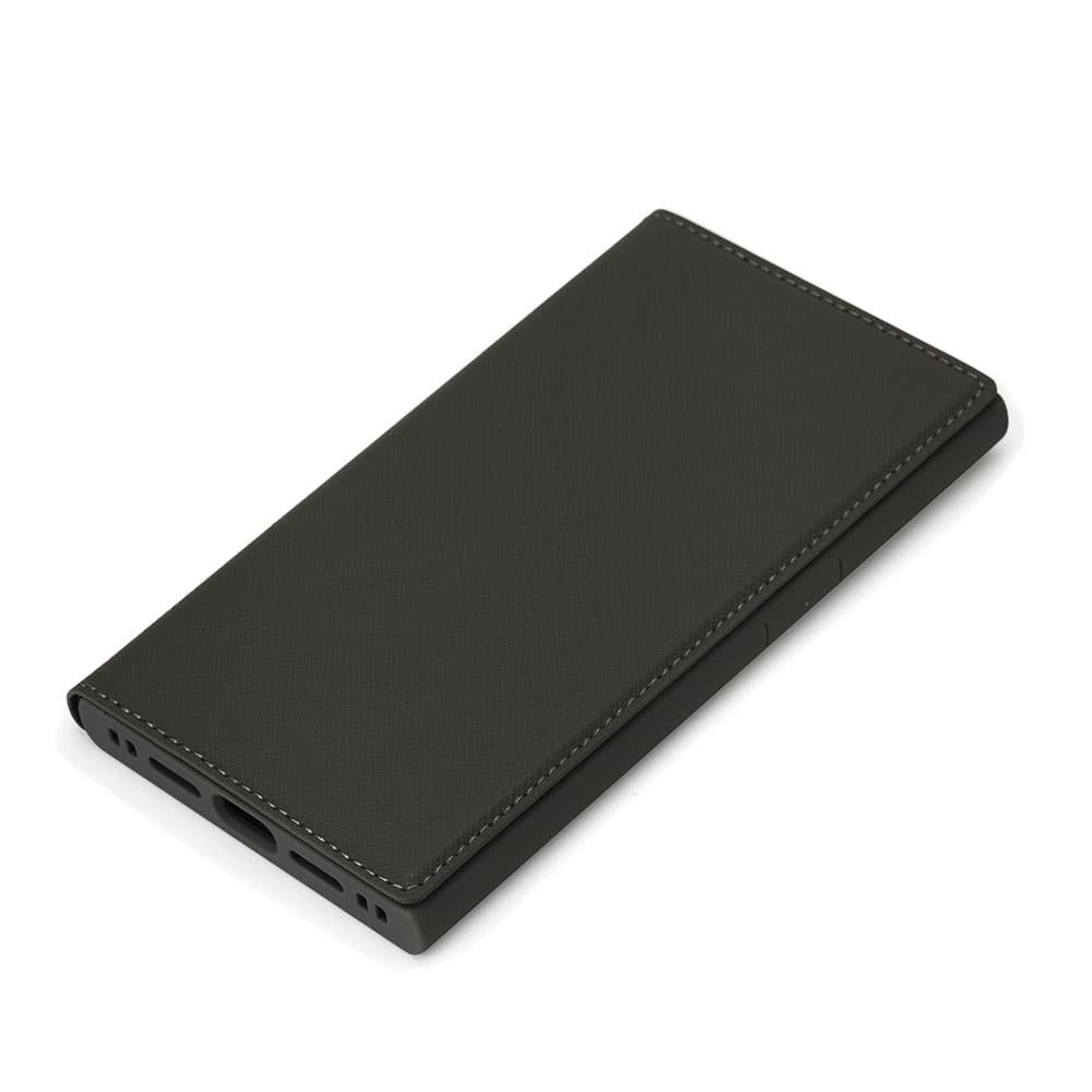 PGA品牌 - 透明玻璃翻蓋皮套(黑色)|iPhone15 Pro