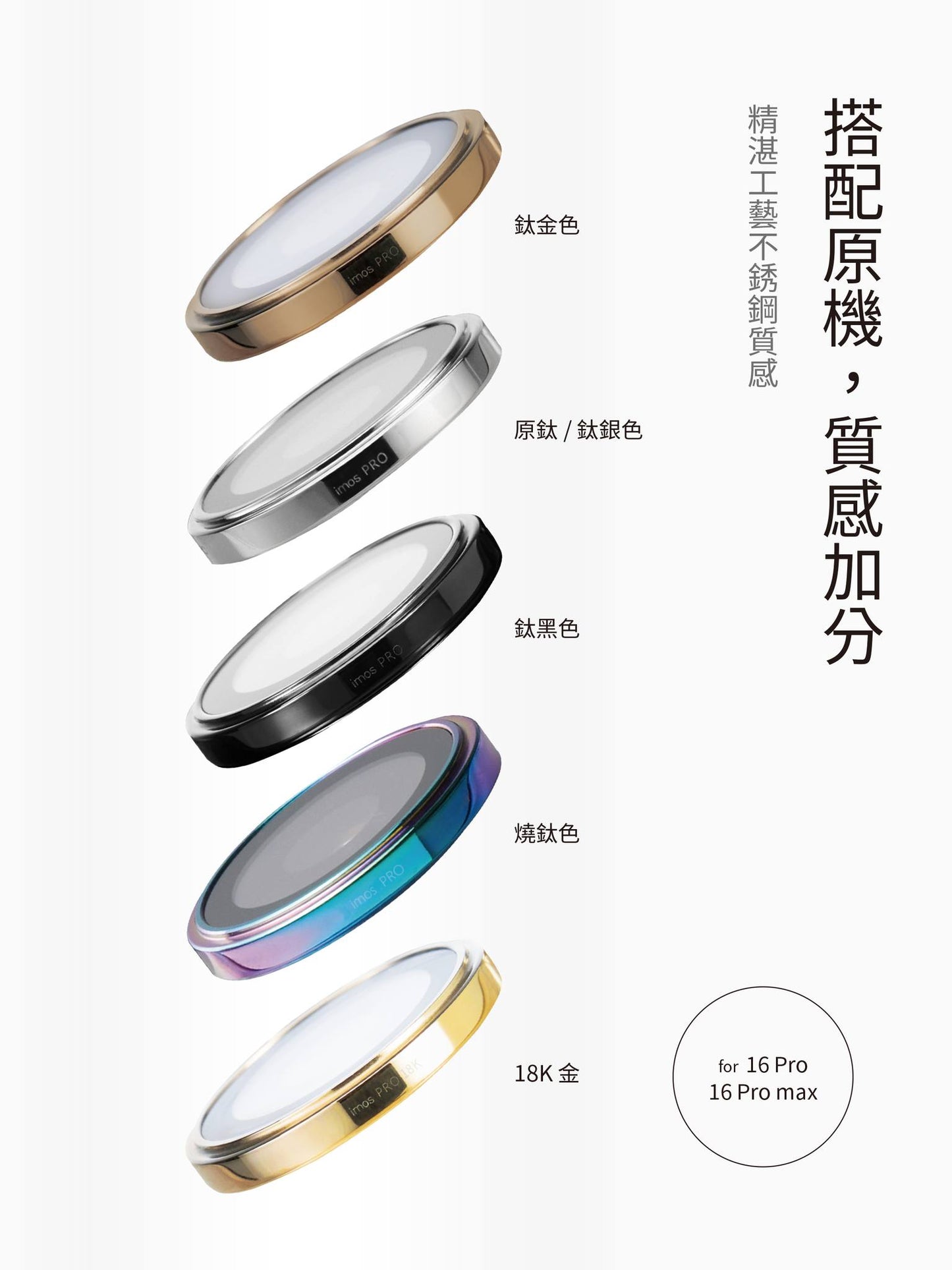 iMos品牌 - 藍寶石鏡頭保護貼(3顆/組)