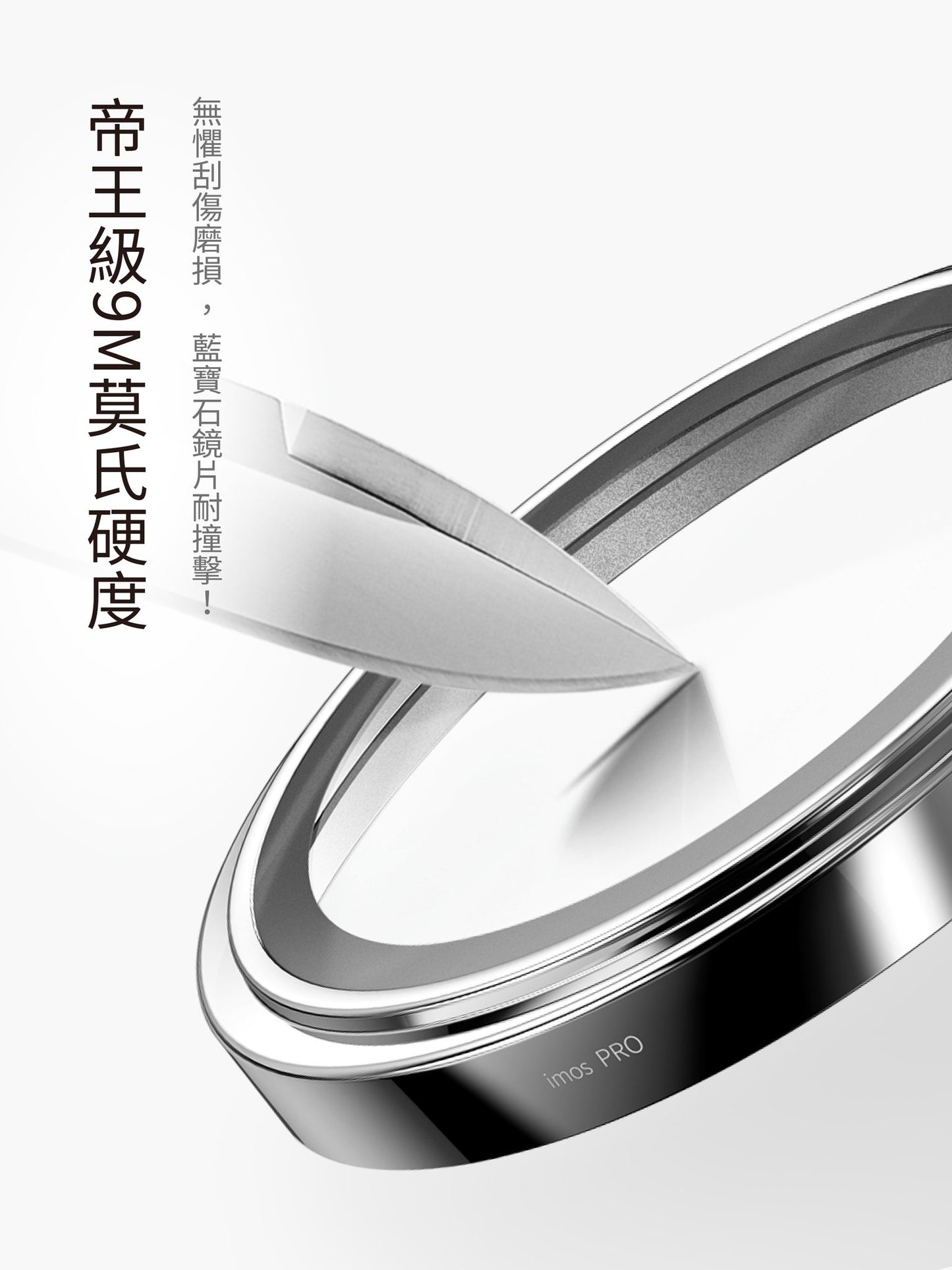 iMos品牌 - 藍寶石鏡頭保護貼(3顆/組)
