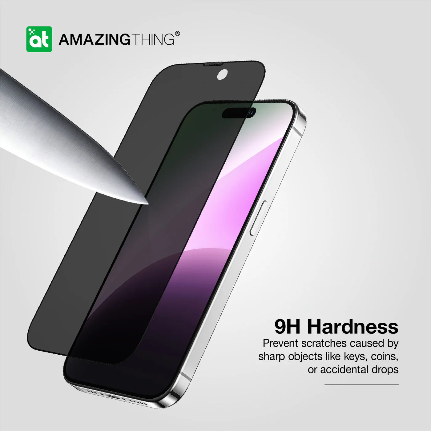 Amazingthng品牌 - 180度高清防偷窺玻璃貼|iPhone15 Pro
