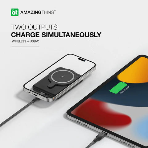 Amazingthing品牌 - Thunder Pro Mag 5000mAh USB-C Magnetic WireIess Power Bank