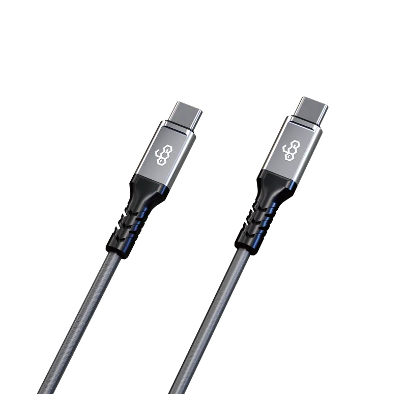 EGO品牌 - USB-C to USB-C 100W 傳輸充電線(20cm & 120cm 灰黑色)