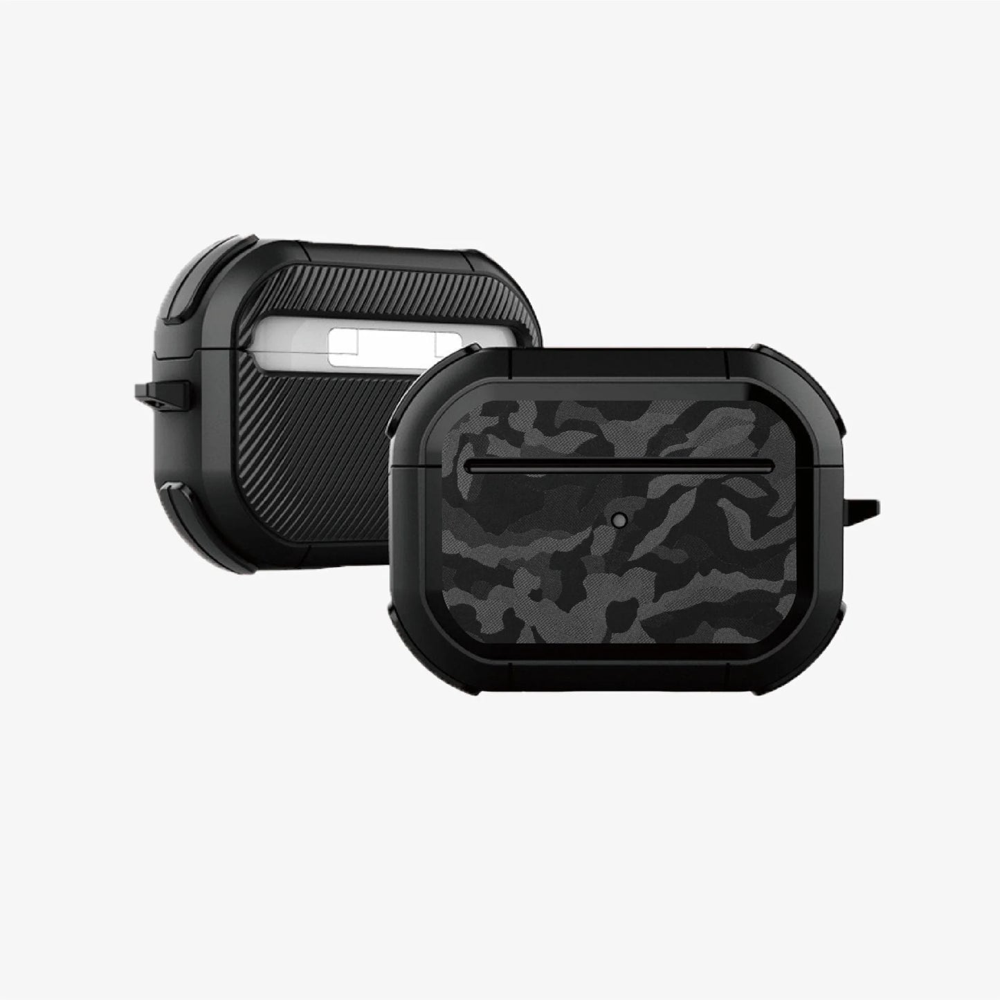 Airfilm品牌 - 鍛黑迷彩 軍規防摔耳機保護殻|Airpods 4