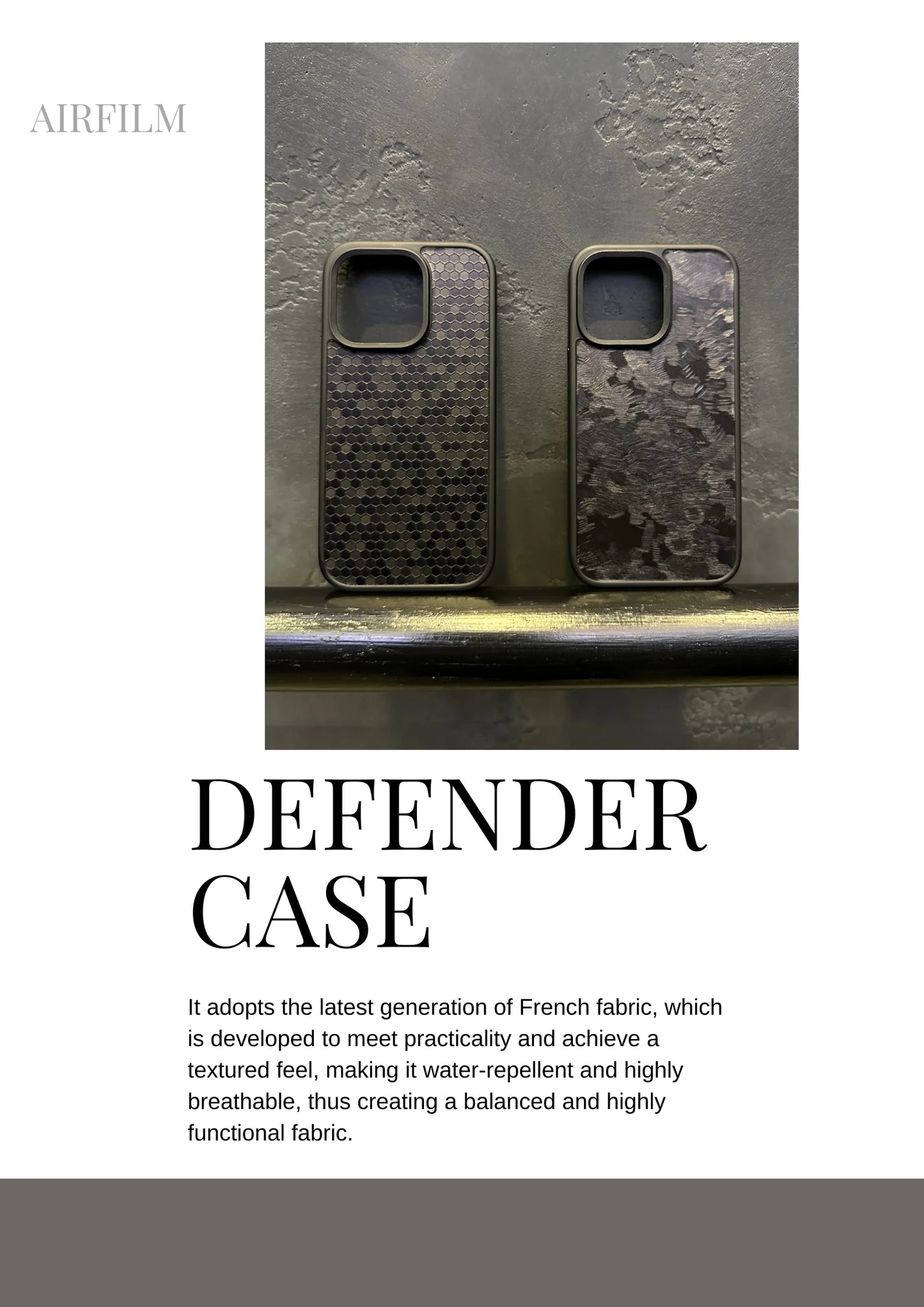 Airfilm品牌 - Defender Magsafe CaseBlack Meteorite 黑隕石
