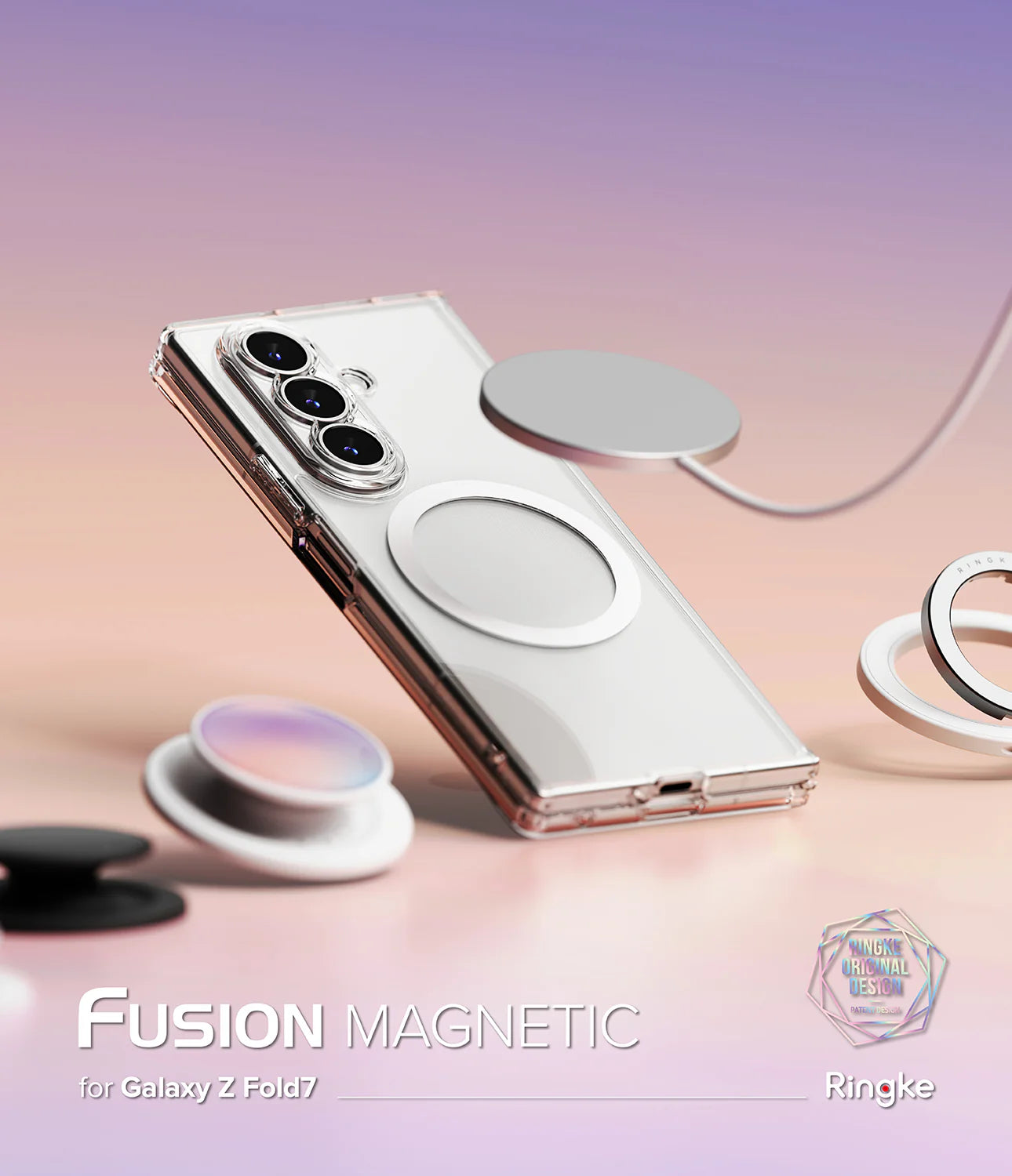 Ringke品牌 - 透明磁吸軍規防摔殻Fusion Magnetic|Z Fold7