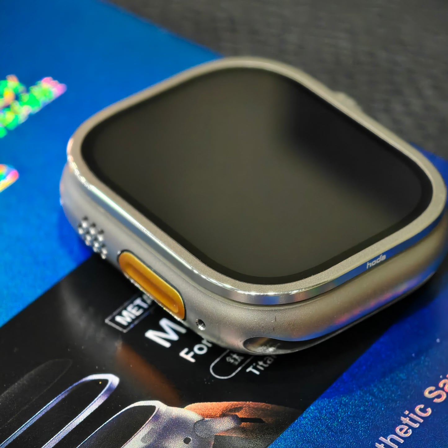 Hoda品牌 - 藍寶石保護貼 + 鈦合金保護框|Apple Watch Ultra 49mm