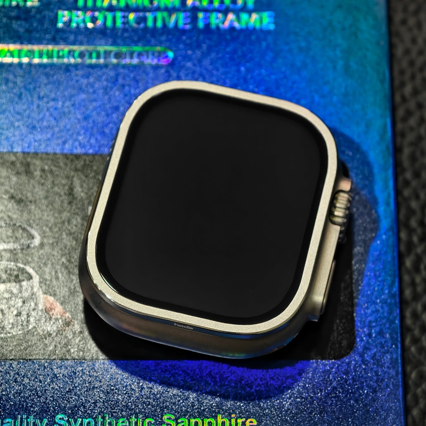 Hoda品牌 - 藍寶石保護貼 + 鈦合金保護框|Apple Watch Ultra 49mm