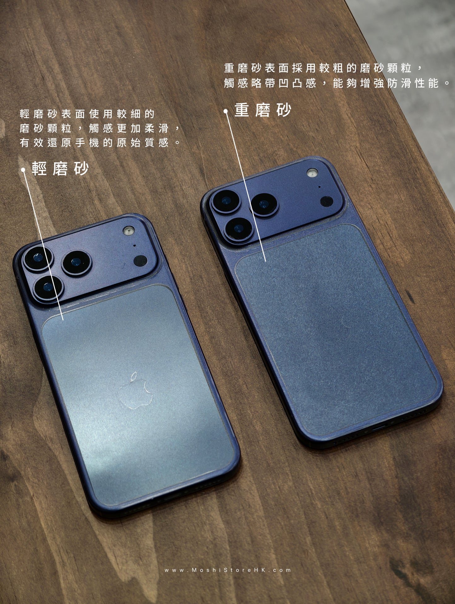 輕磨砂 Matte frosted film