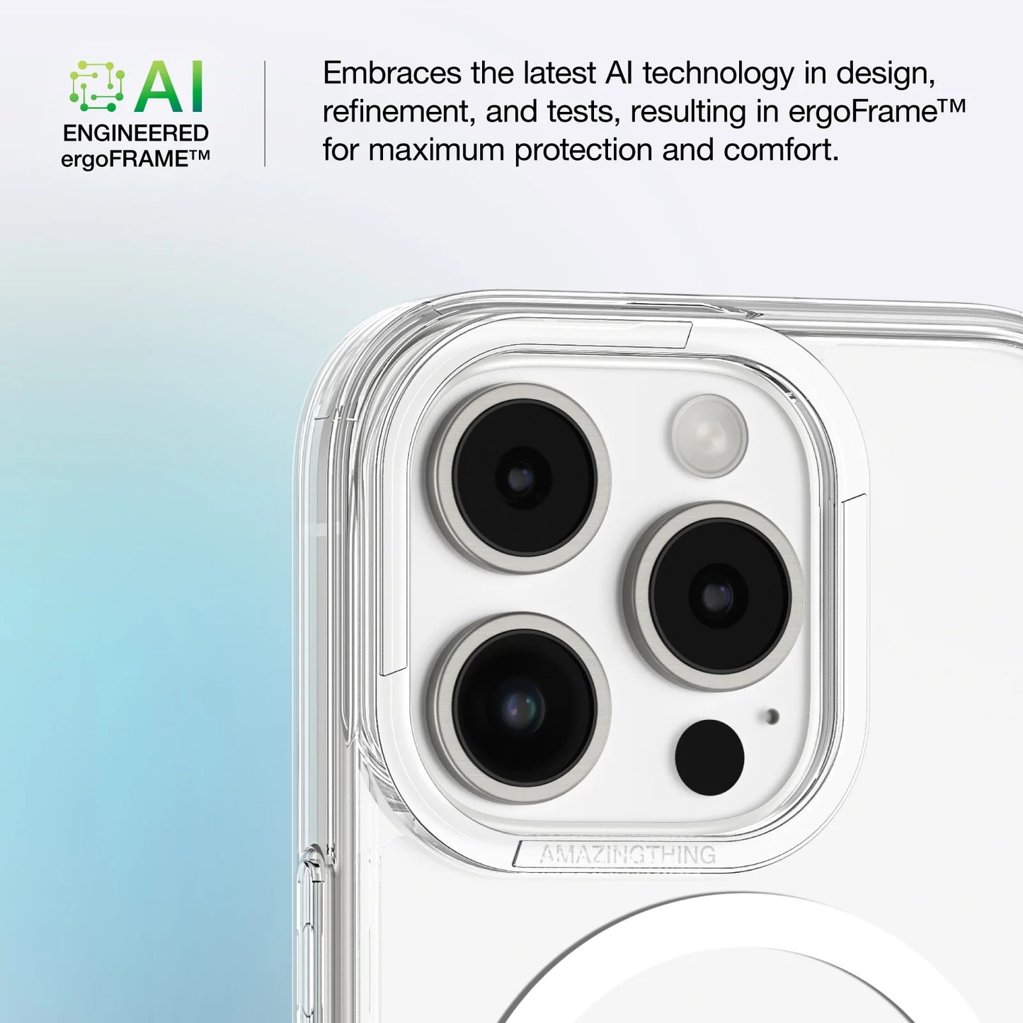 Amazingthing品牌 - 6.6FT 磁吸透明防撞殻|iPhone16 Pro系列