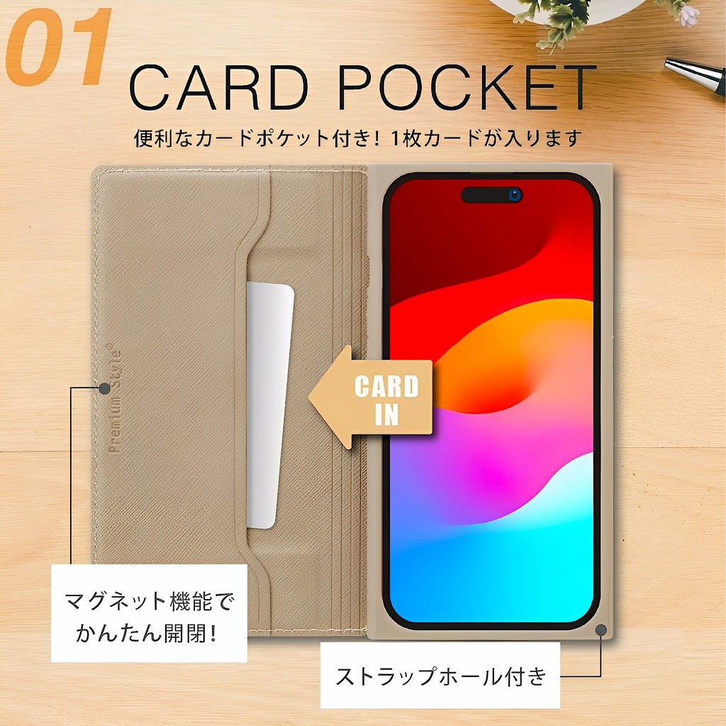 PGA品牌 - 透明玻璃翻蓋皮套(黑色)|iPhone15 Pro