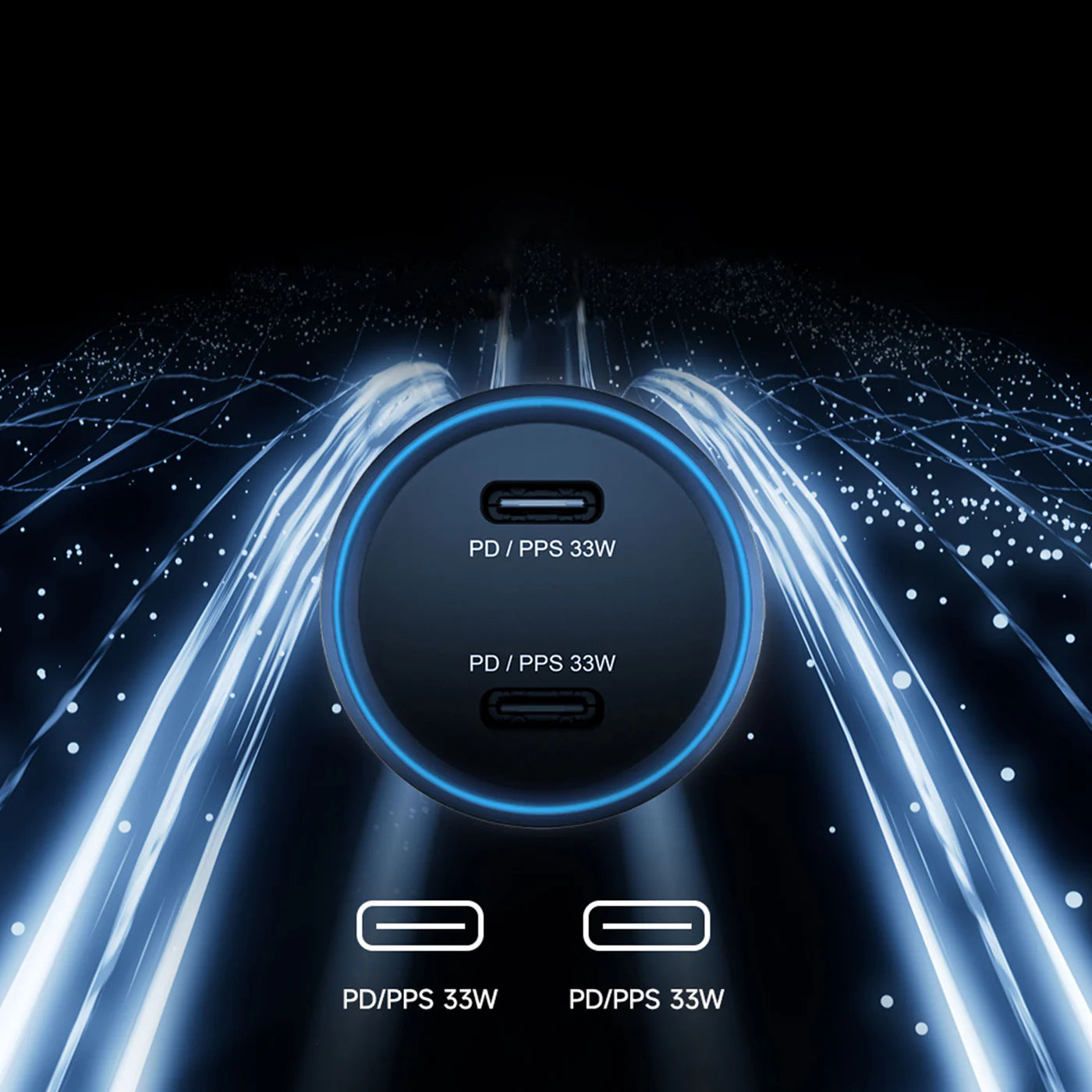 Amazingthing品牌 - PD66W 2輸出車用充電器