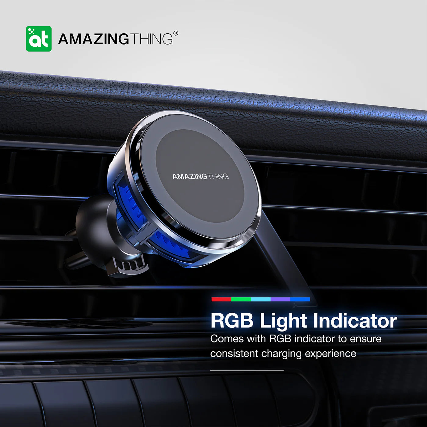 Amazingthing品牌 - 無線磁吸冰感汽車充電器