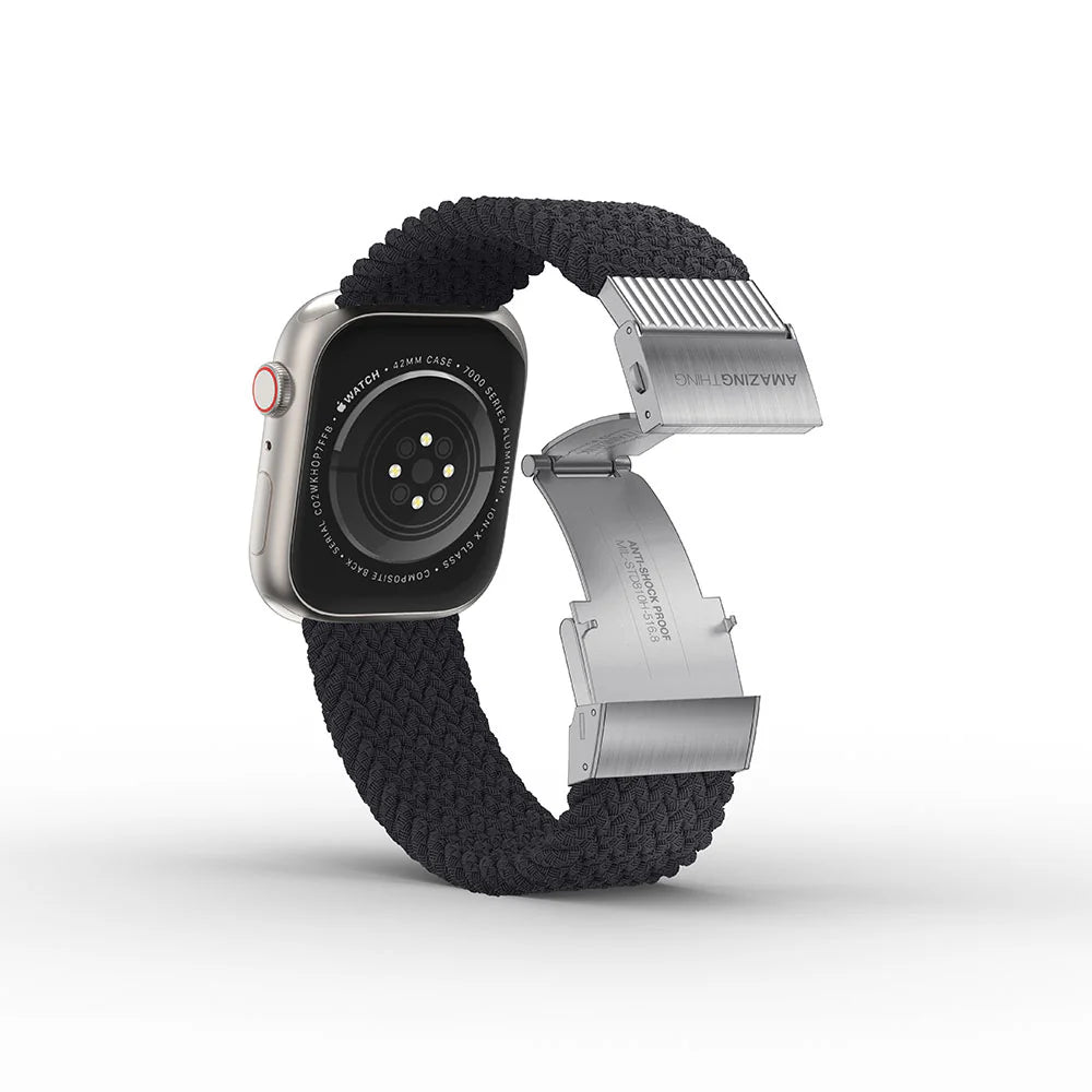 Amazingthing 品牌 - Titan Weave 編織運動錶帶(深藍色)|Apple Watch 40 / 41 / 42