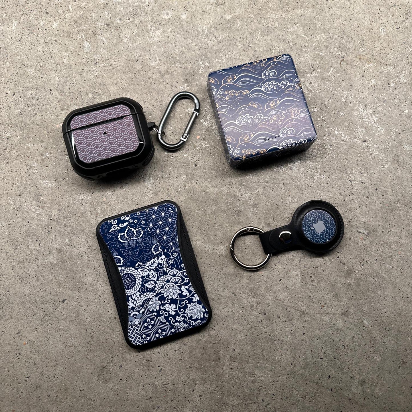 Airfilm品牌 - 日本和風海浪 軍規防摔耳機保護殻|Airpods 4