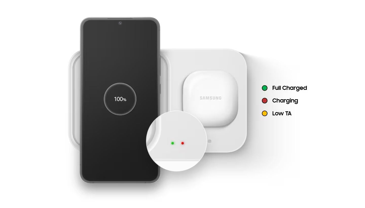 Samsung品牌 - 無線雙充電板 P5400 (15W) (包括旅行充電器)