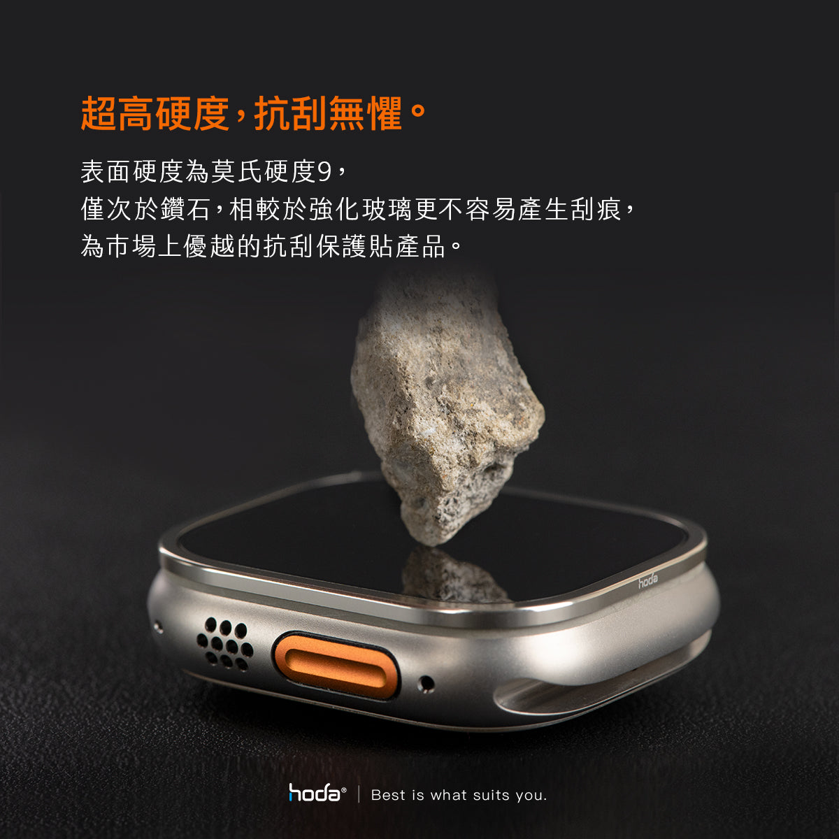 Hoda品牌 - 藍寶石保護貼 + 鈦合金保護框|Apple Watch Ultra 49mm