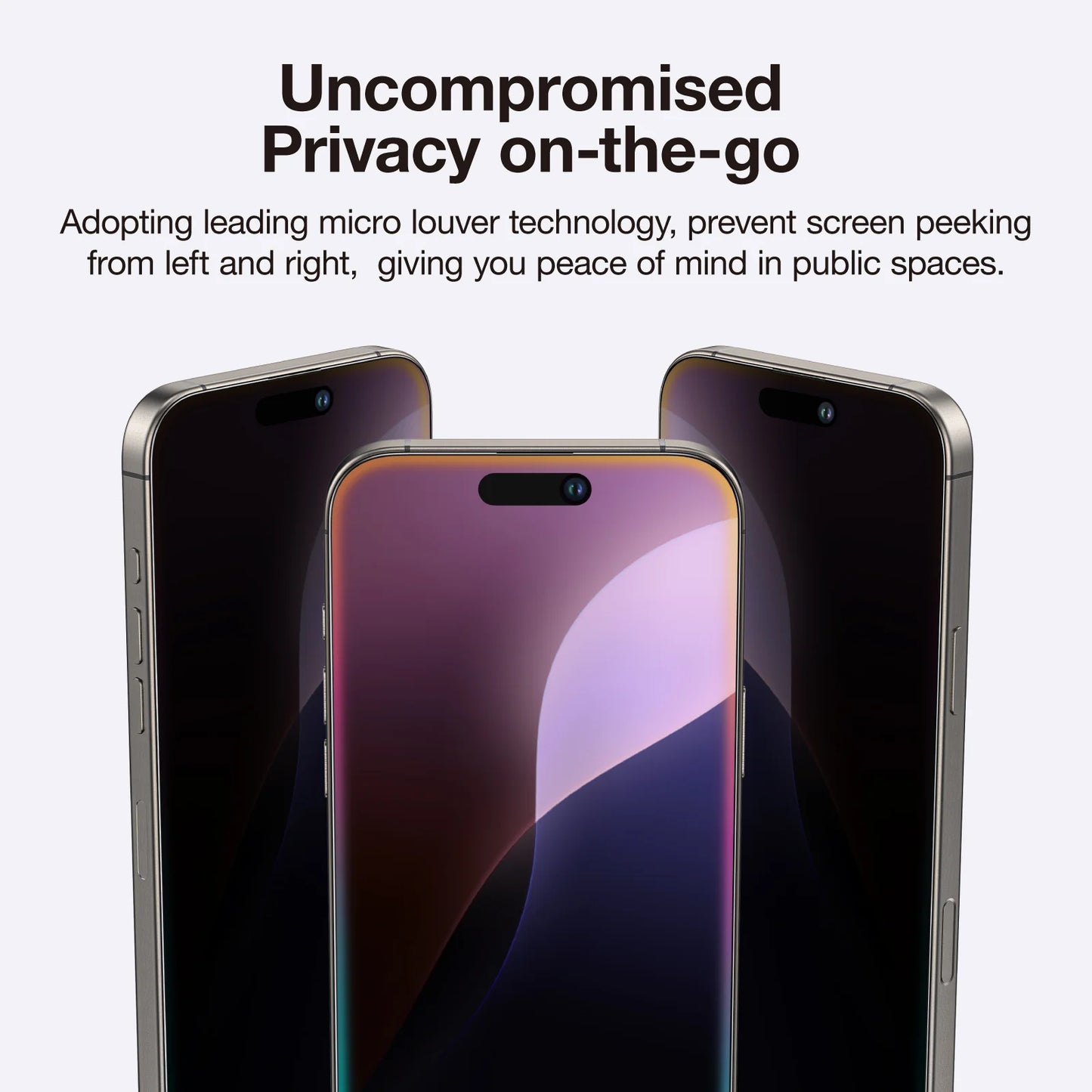 Amazingthing品牌 - 高清防偷窺玻璃貼|iPhone16 系列