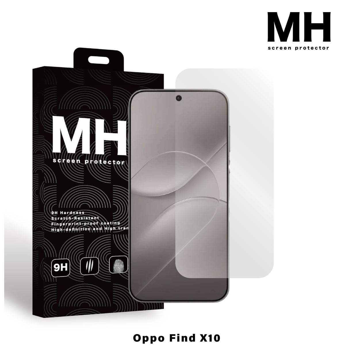 MH品牌 - 高清防指紋玻璃貼|Find X10
