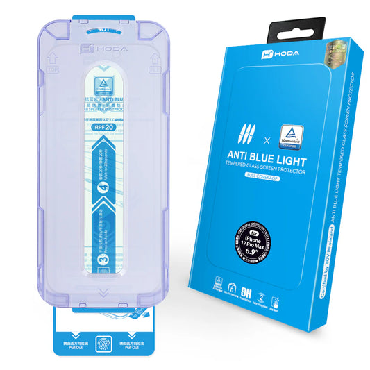 Hoda品牌 - 抗藍光玻璃保護貼｜iPhone17 系列
