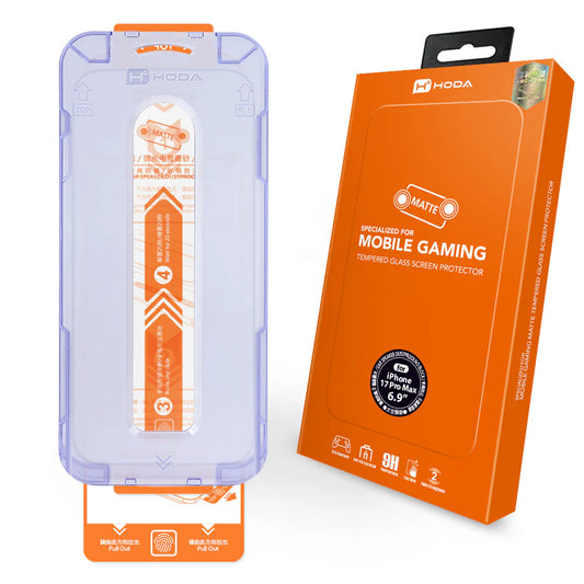 Hoda品牌 - 電競磨砂玻璃保護貼｜iPhone17 系列