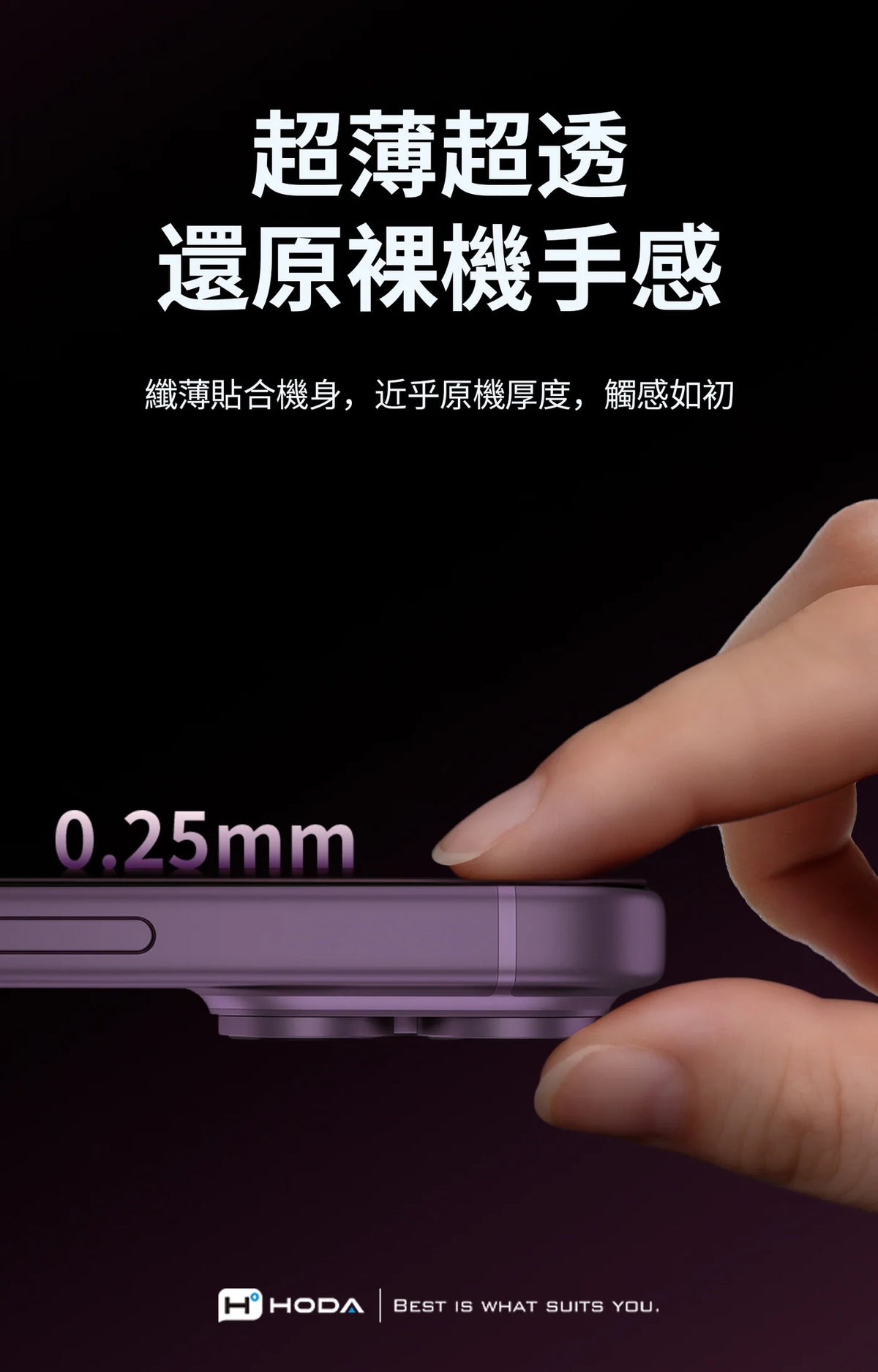 Hoda品牌 - AR 抗反射微米霧面極透防窺玻璃保護貼  | iPhone18系列