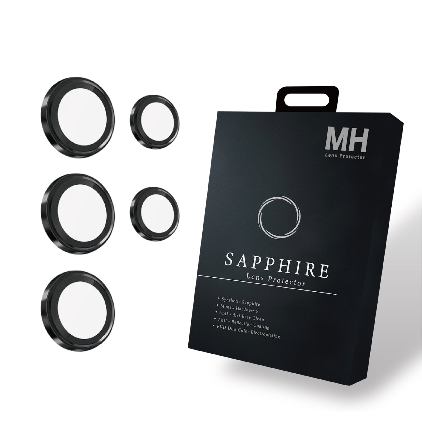 MH品牌 - 藍寶石鏡頭保護貼 (5顆/組) | S26 Ultra