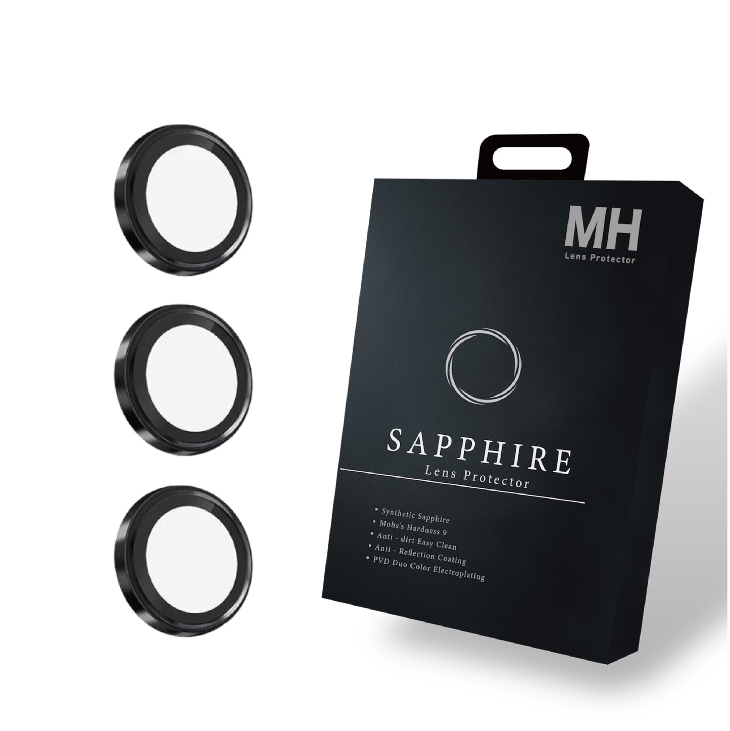 MH品牌 - 藍寶石鏡頭保護貼 (3顆/組) | S26/S26 Plus