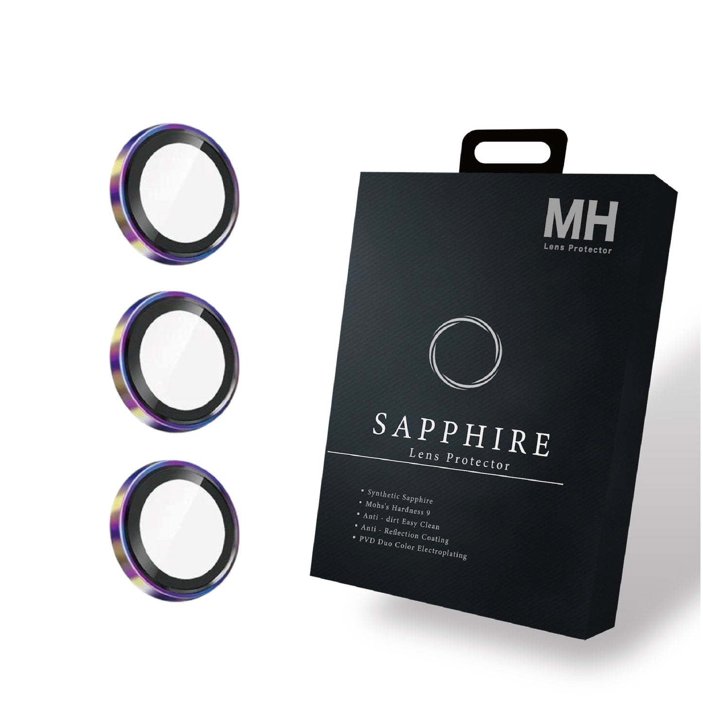 MH品牌 - 藍寶石鏡頭保護貼 (3顆/組) | S26/S26 Plus