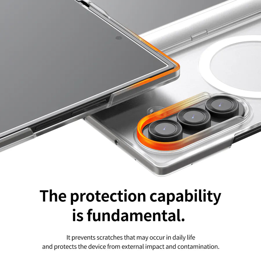 Araree品牌 - Nukin 360 Magsafe 全透明硬殼(包中軸)｜Z Fold7