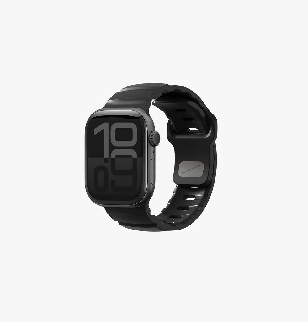 UNIQ 品牌 - Alton Silicon Apple Watch 簡約防水矽膠錶帶(黑色)｜Apple Watch 44 / 45 / 46 / 49 mm (副本)