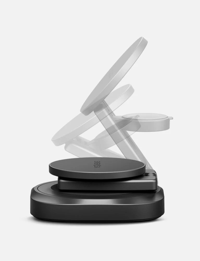 ENERGEA 品牌 - AluMag Gyro 3-in-1 旋轉式 Qi2 25W 可折疊無線充電器