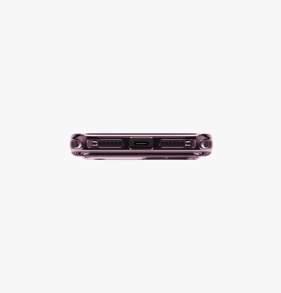 UNIQ品牌 - LifePro Xtreme Clear MagClick™ 防護殻(有按鈕版本，透紅)