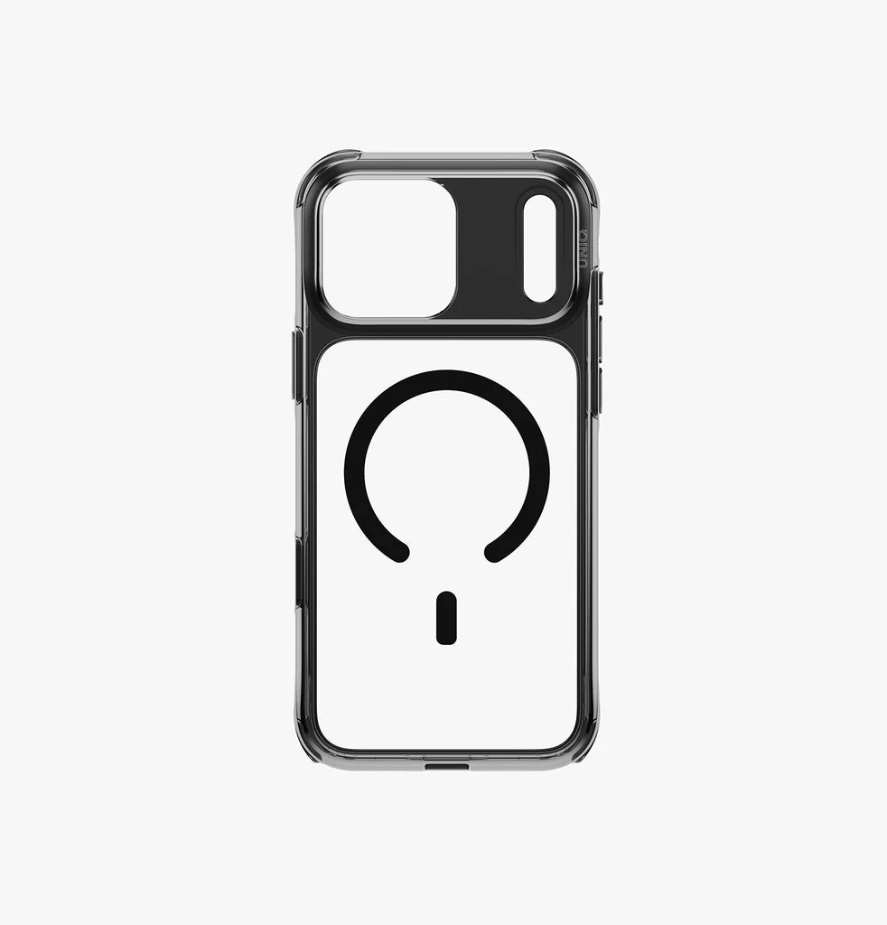 UNIQ品牌 - LifePro Xtreme Clear MagClick™ 防護殻(有按鈕版本，透黑)