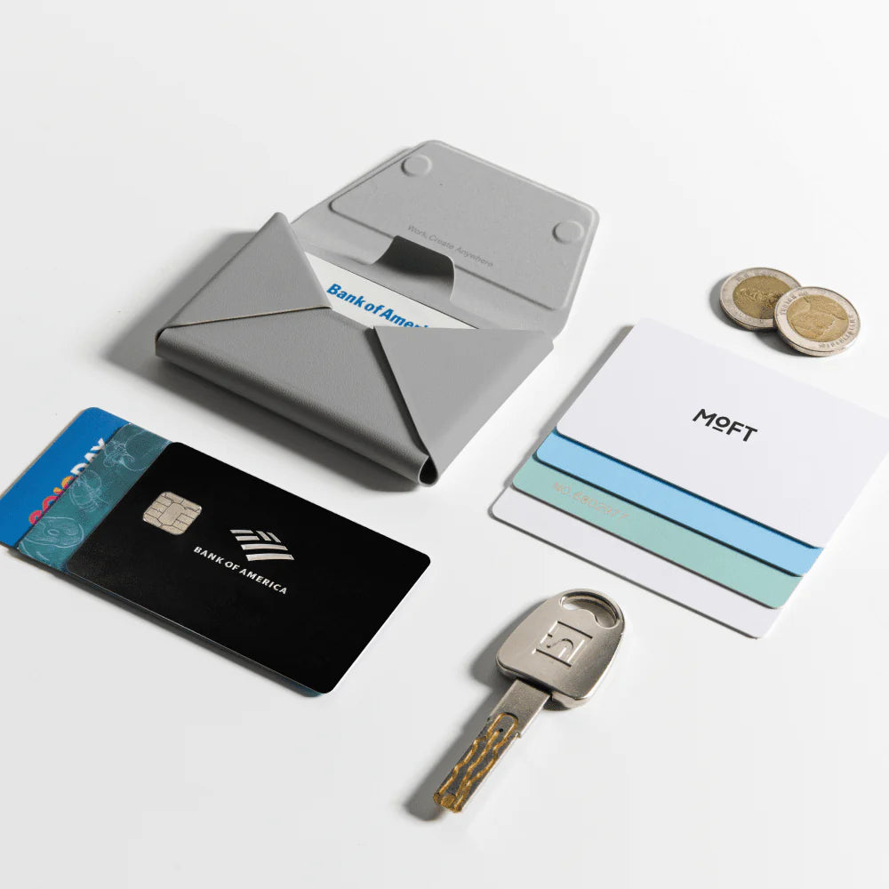 Moft品牌 - Snap Field Wallet磁吸手機支架｜灰色