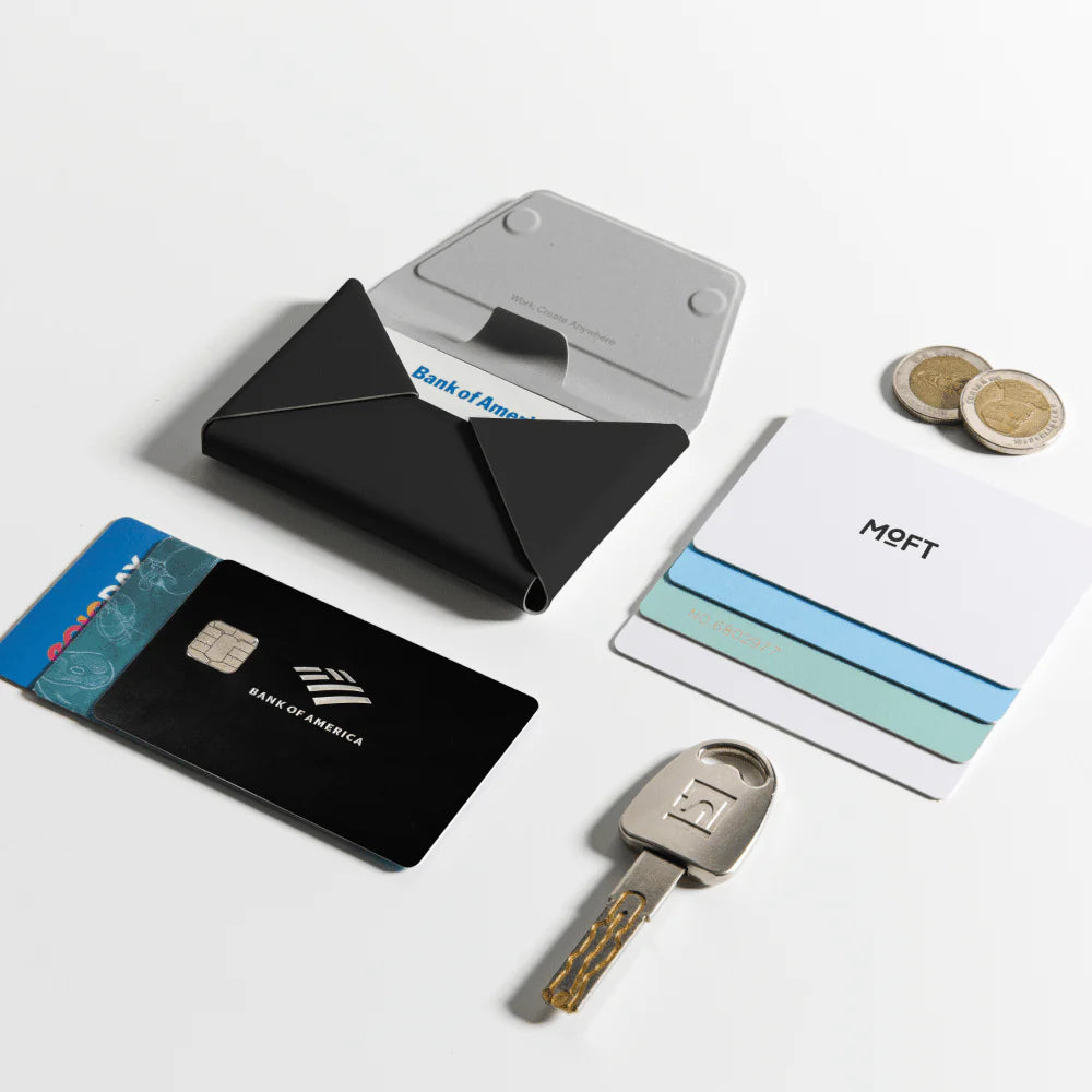 Moft品牌 - Snap Field Wallet磁吸手機支架｜黑色