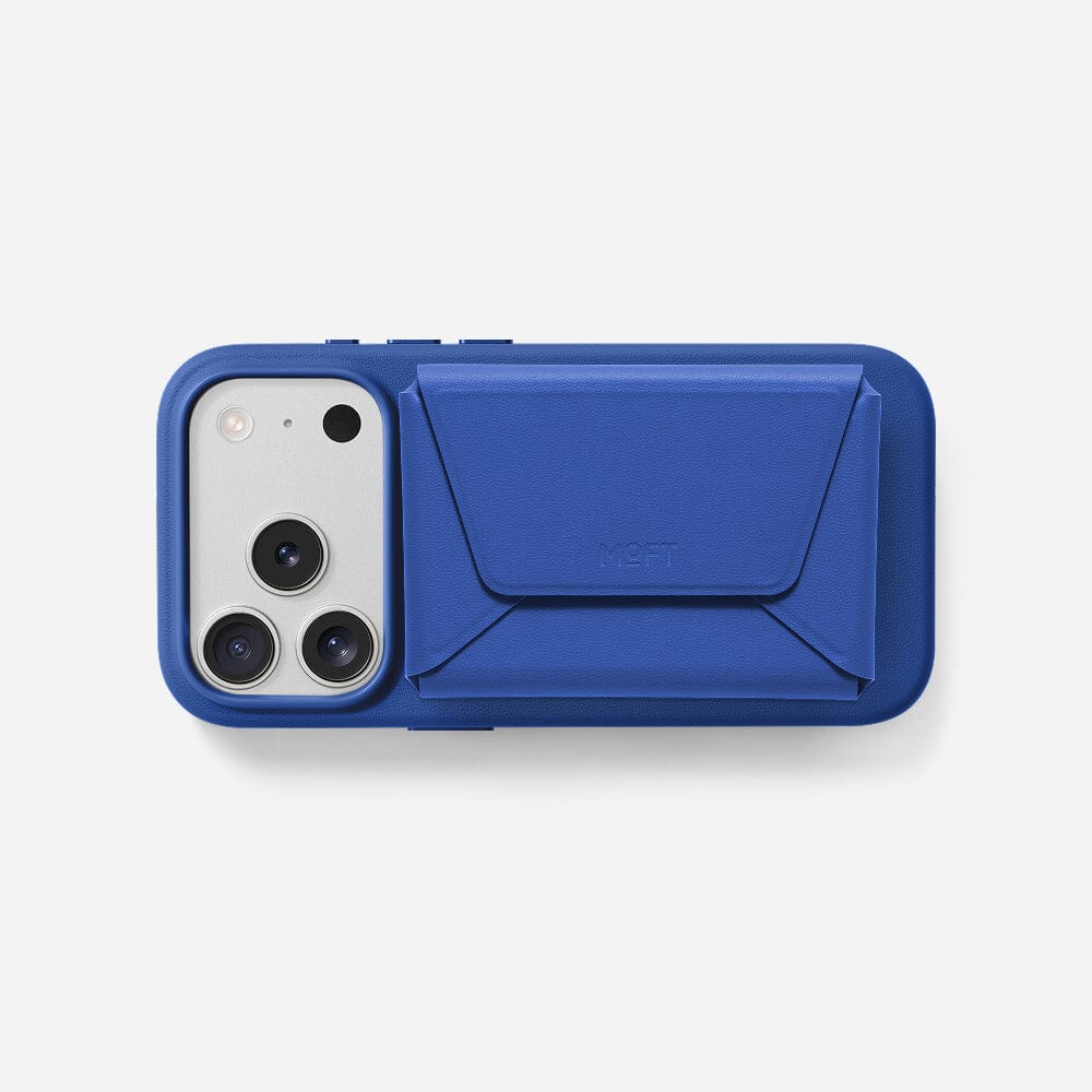 Moft品牌 - Snap Field Wallet磁吸手機支架｜藍色
