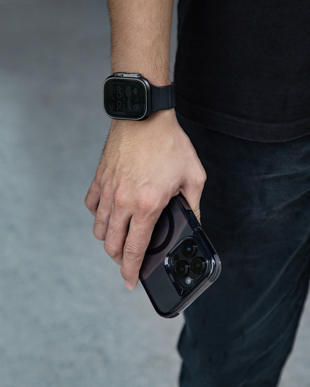 UNIQ品牌 - Valencia金屬邊框保護殼｜Apple Watch Ultra 1/2/3