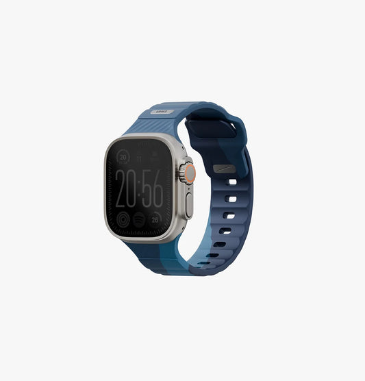 UNIQ 品牌 - Stride DE 防水FKM橡膠不鏽鋼高質感錶帶(藍色）｜Apple Watch 44 / 45 / 46 / 49 mm (副本) (副本)