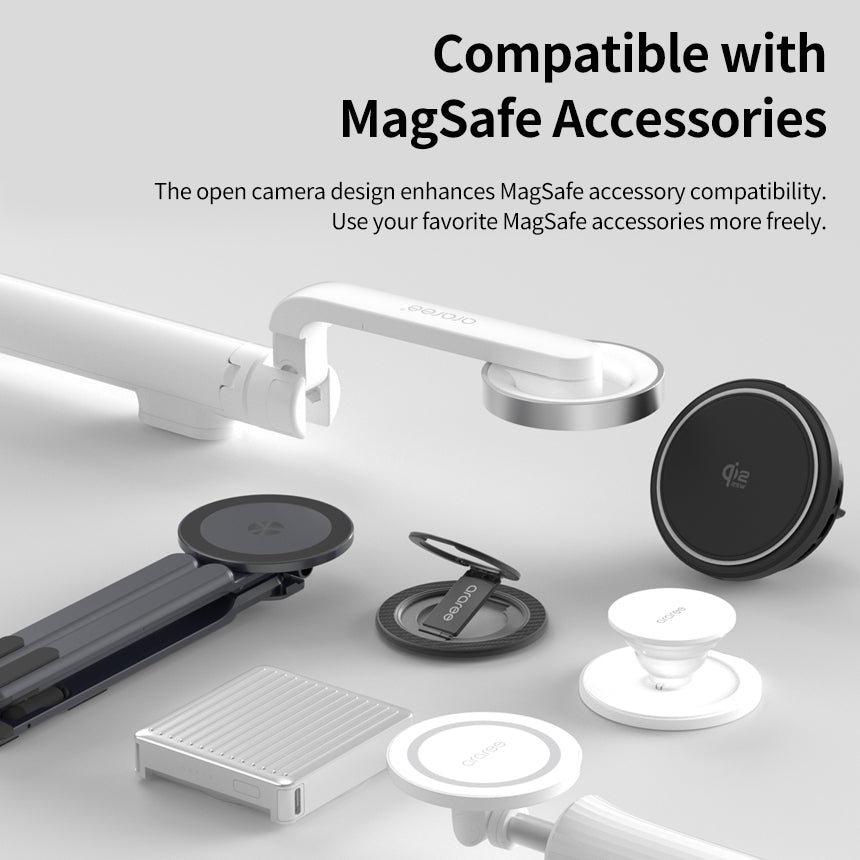 Araree品牌 - Duple 360M MagSafe 包轉軸全保護透明手機殼(透黑)｜Z Flip8